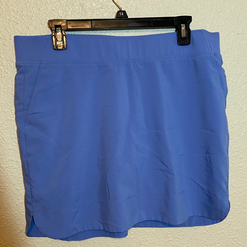 Periwinkle Blue Sports Skort with Compression Shorts
